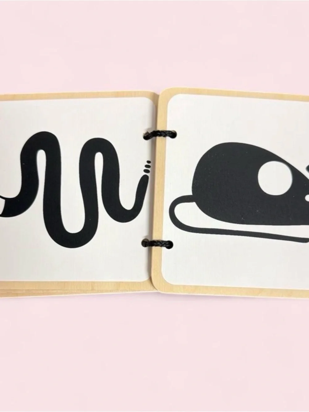 Lovevery High Contrast Animal Book wooden